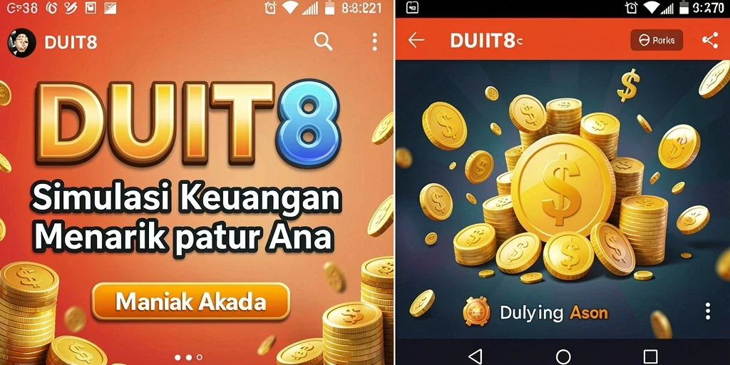 Tampilan gameplay DUIT8 yang interaktif dan mendidik.