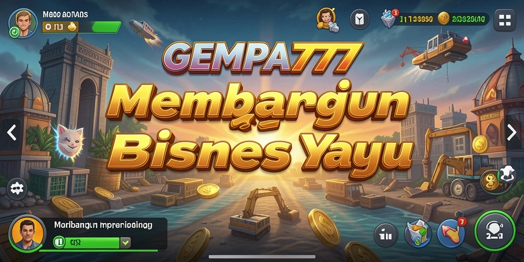 Screenshot dari gameplay GEMPA777 yang menunjukkan manajemen bisnis yang menarik.