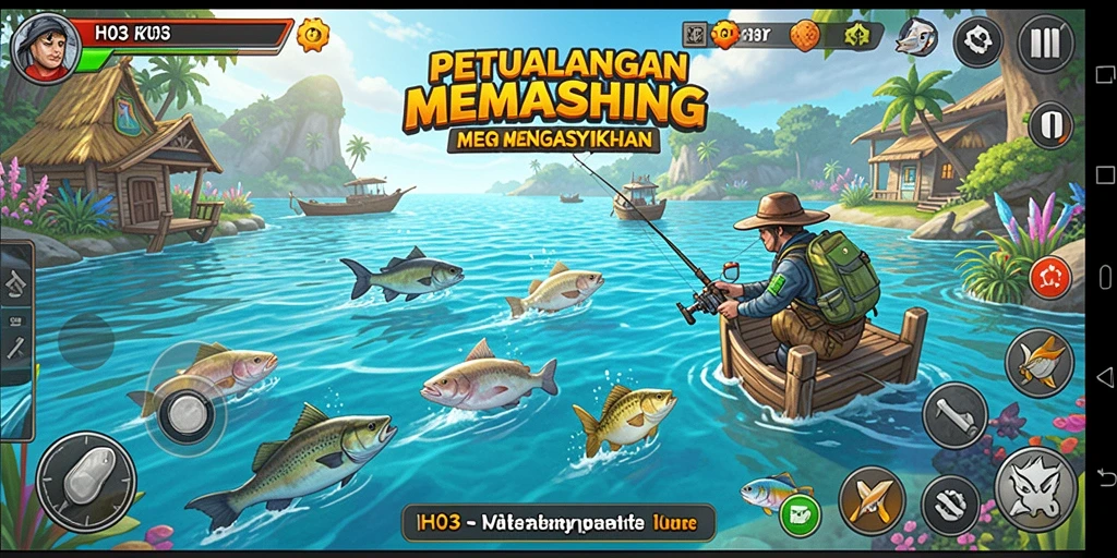Gameplay seru H03 dengan berburu ikan menantang.