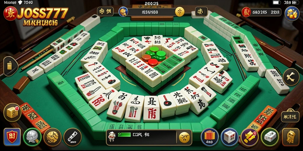 Tampilan gameplay JOSS777 yang menarik dan menantang dalam permainan Mahjong.