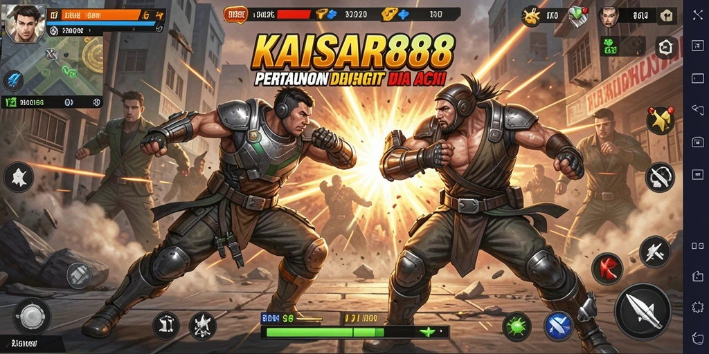 Tampilan gameplay KAISAR888 yang mendebarkan dan penuh aksi.