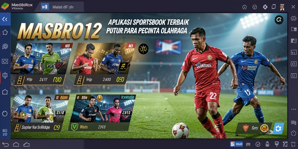 Tampilan gameplay menarik dari aplikasi Sportsbook MASBRO12 yang penuh aksi.