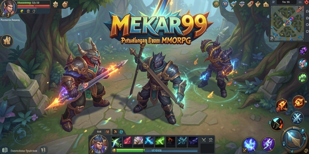 Screenshot MEKAR99 menampilkan aksi seru dalam dunia MMORPG.
