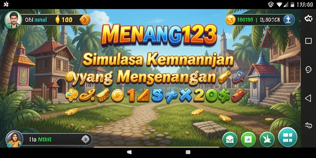 Tampilan permainan <strong>MENANG123</strong> yang menakjubkan dan grafis memikat.