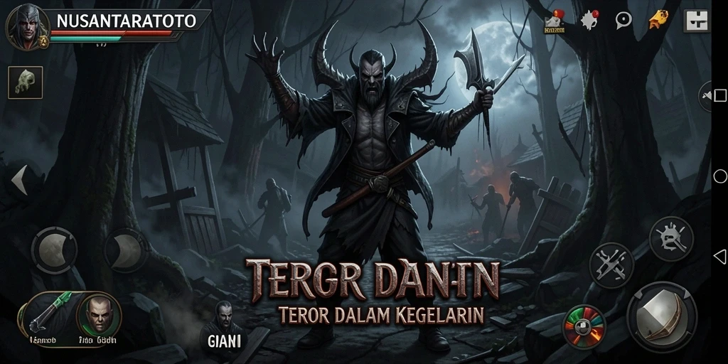 Gameplay menegangkan NUSANTARATOTO dengan suasana Horror