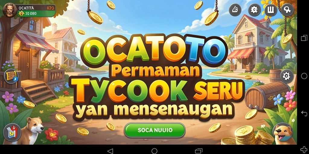 Screenshot OCATOTO menampilkan gameplay Tycoon yang menarik.