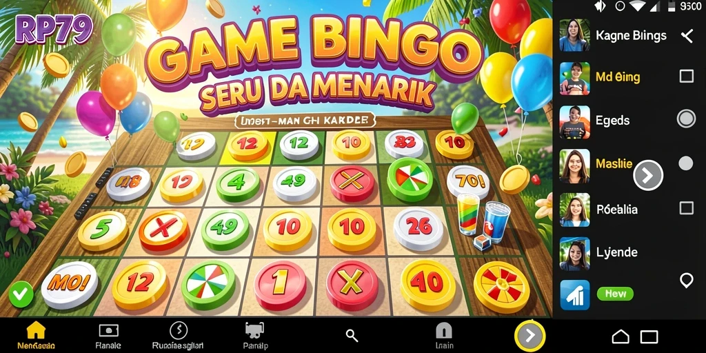 Screenshot utama dari gameplay Bingo yang menarik dan seru.