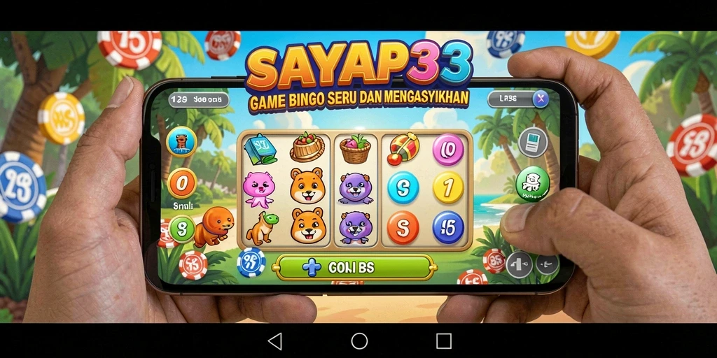 Tampilan seru gameplay Bingo di SAYAP33.