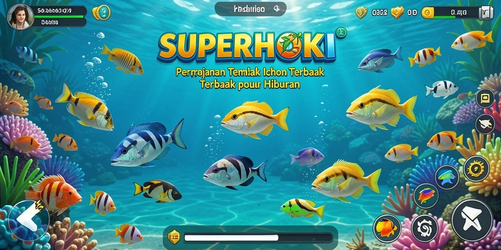 Tampilan gameplay SUPERHOKI yang seru dan mengasyikkan.
