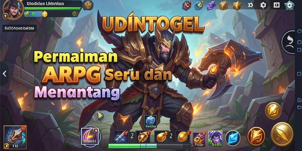 Tampilan gameplay seru dalam UDINTOGEL yang menantang.