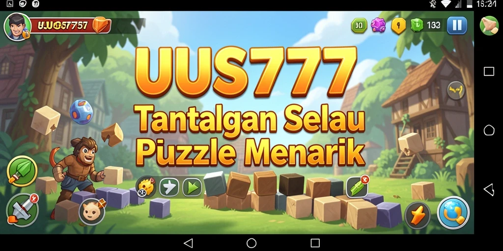 Tangkapan layar UUS777 menunjukkan gameplay Puzzle yang menantang dan interaktif.