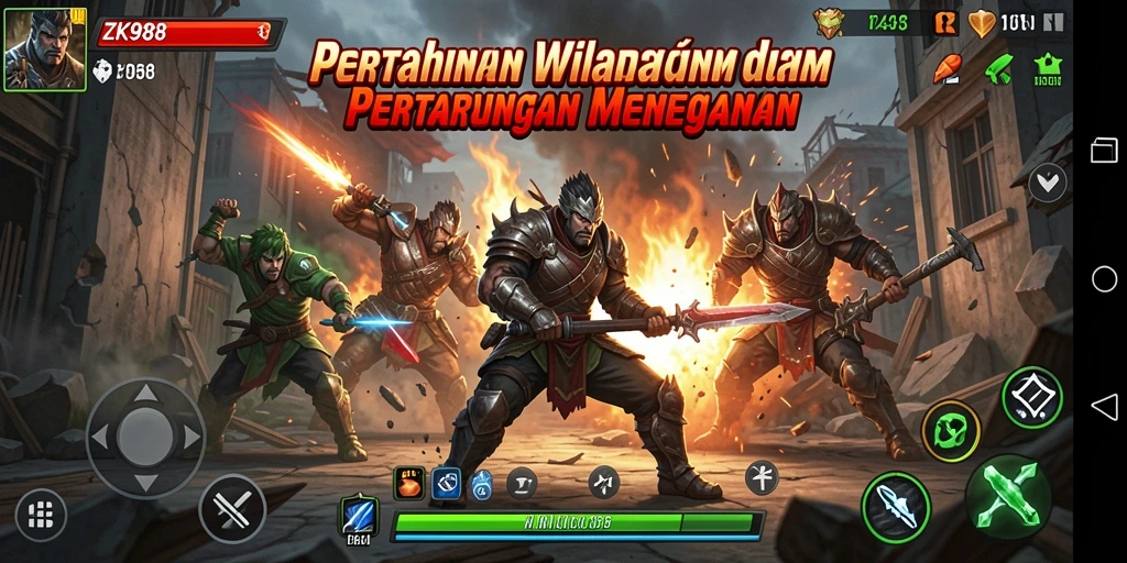 Gameplay seru dari ZK988 dengan pertahanan tower yang strategis.